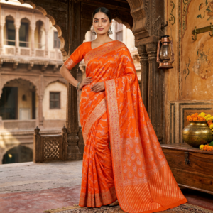 banarasi chiniya silk saree lahariya mina