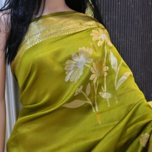 banarasi raw mango silk saree