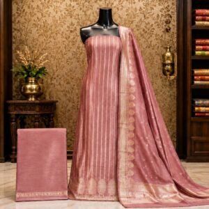 Pure Katan Silk Salwar Suit Fabric Handloom