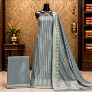 Pure Katan Silk Salwar Suit Fabric Handloom