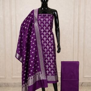 Pure Katan Silk Suit Fabrics Handloom