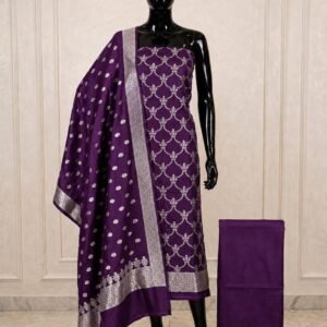 Pure Katan Silk Suit Fabrics Handloom