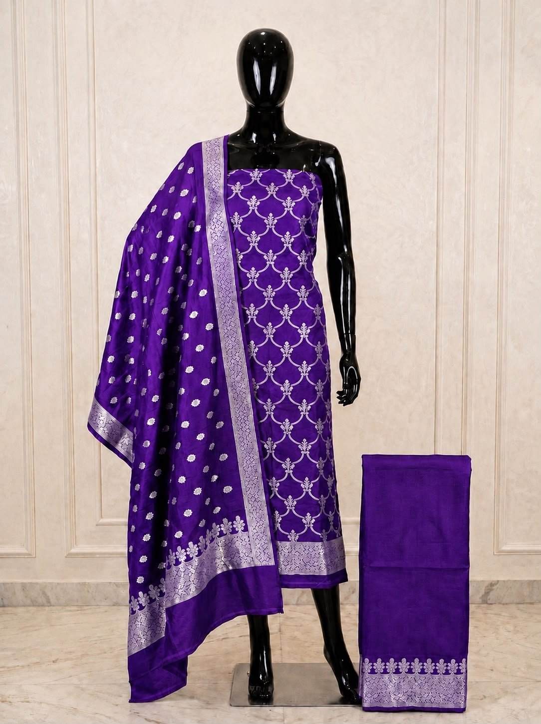 Pure Katan Silk Suit Fabrics Handloom Pure Katan Silk Suit Fabrics Handloom