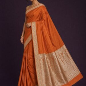 Pure Katan Silk Kadhuwa Buti