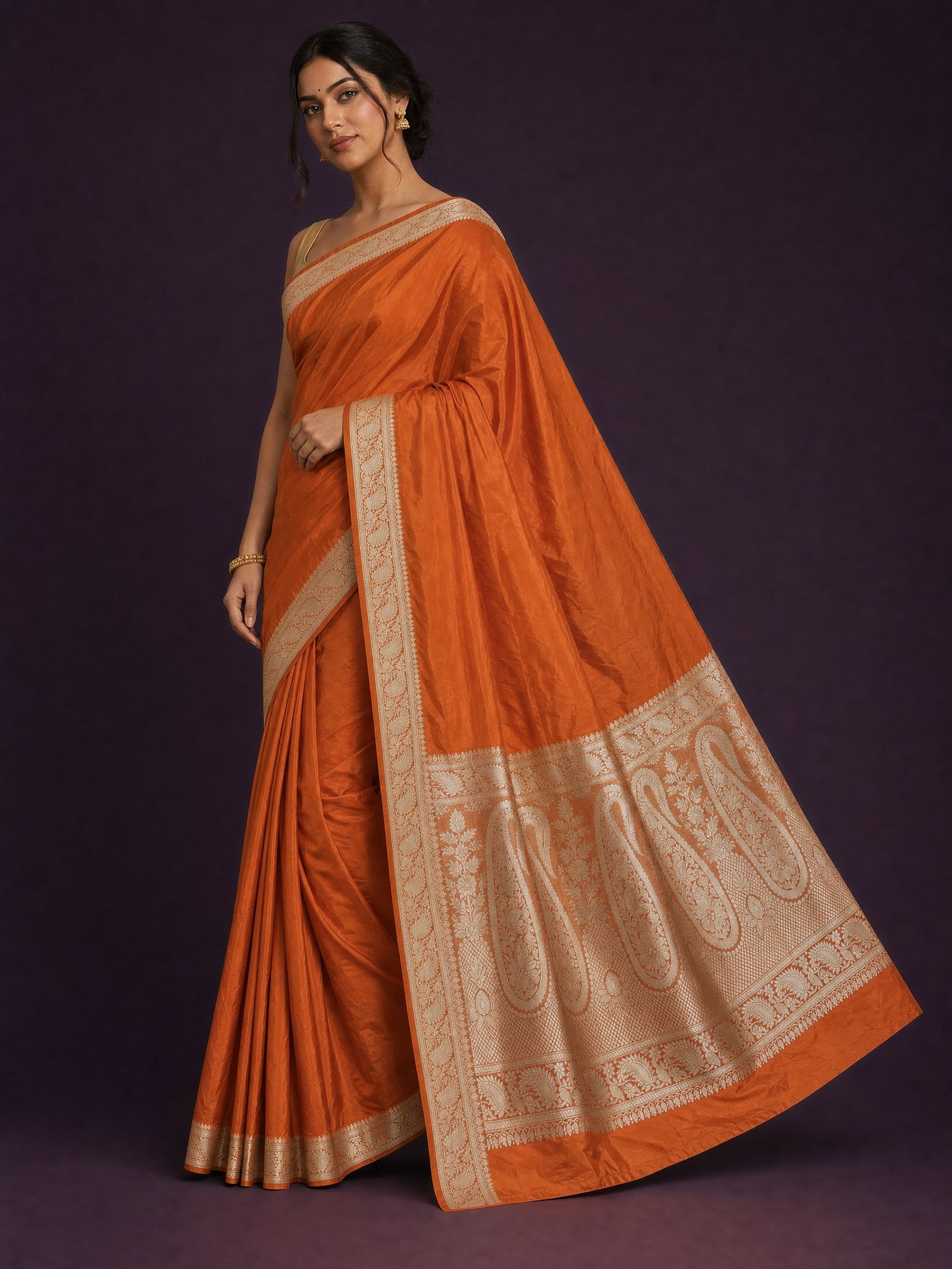 Pure Katan Silk Kadhuwa Buti Pure Katan Silk Kadhuwa Buti